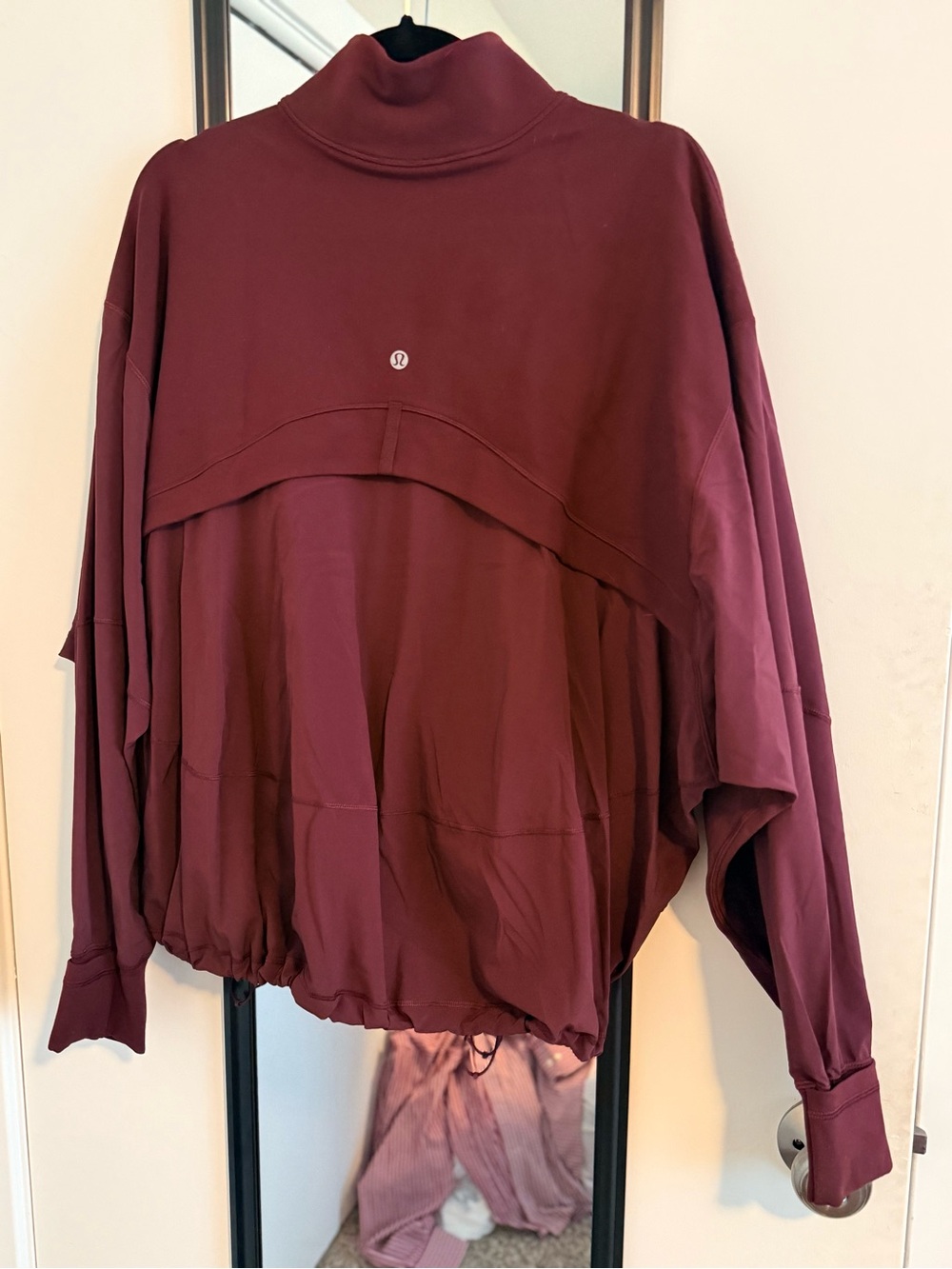 lululemon athletica Women's Zip-Up Define Loose Jacket in Burgundy - Picture 4 of 6